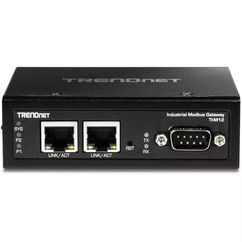 Gateway controller Trendnet TI-M12 10 100 Mbit/s metaal DIN-rail