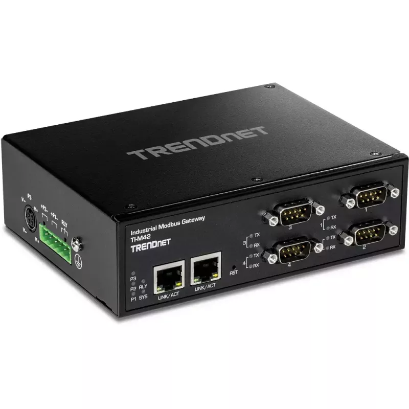 Gateway/controller Trendnet TI-M42 10/100 Mbit/s zwart IP30
