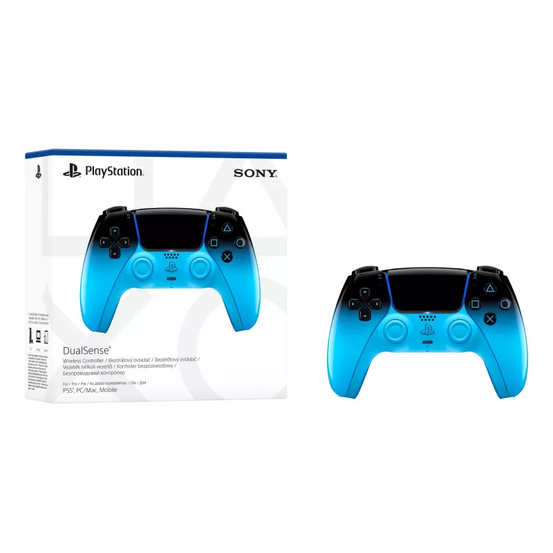 Gamepad Sony DualSense voor PlayStation 5, Bluetooth/USB, zwart/blauw, USB-C, op batterij
