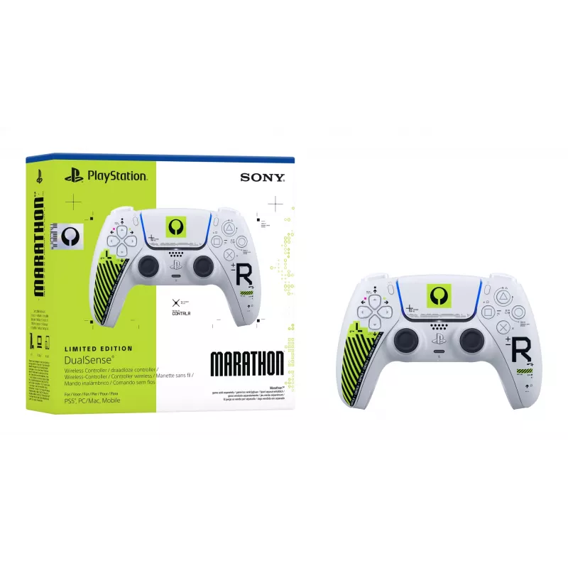 Gamepad Sony DualSense voor PlayStation 5 — Bluetooth/USB, wit & groen, analoog/digitaal, USB-C
