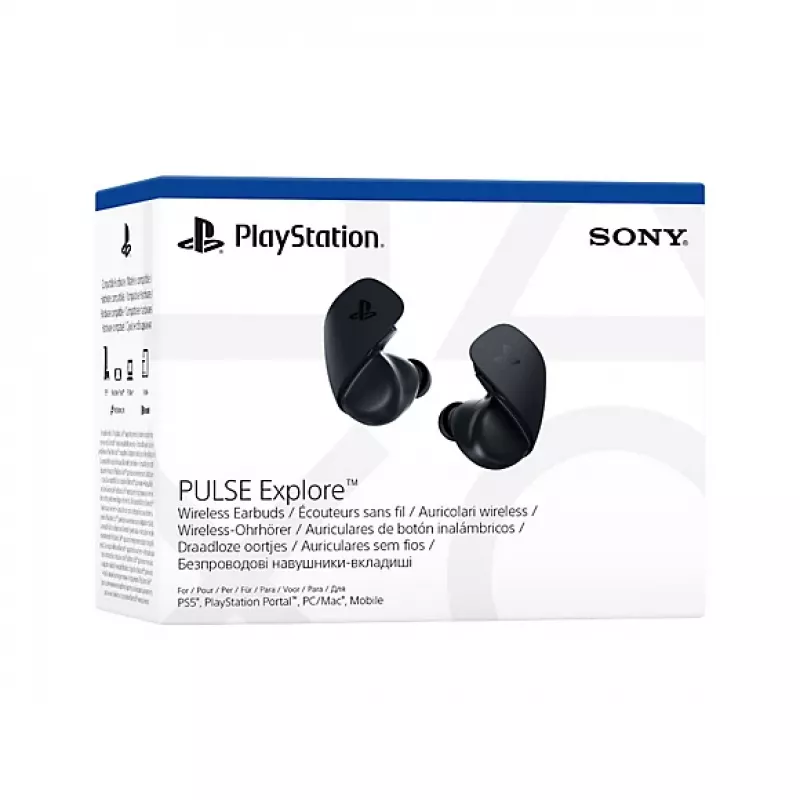 Sony Pulse Explore headset draadloos in-ear gaming Bluetooth zwart