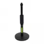Desktop-microfoonstatief Shure SH-DESKTOP1, ronde metalen basis, 3/8-inch schroefdraad, hoogte 26,7–40,6 cm, zwart