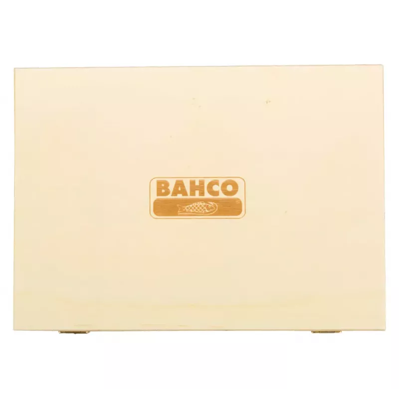 Bahco 425-083 beitelset, 6 stuks (6/10/12/18/25/32 mm), houten kist