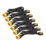 APC stroomkabelset (6 stuks), vergrendelbaar, C13 naar C14, 1,2 m, blauw