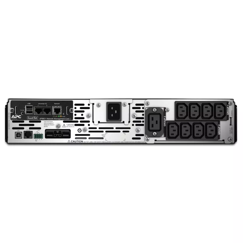 APC Smart-UPS X SMX2200R2HVNC - 2200VA, 8x C13, 1x C19-uitgang, USB, uitbreidbare overbruggingstijd, NMC