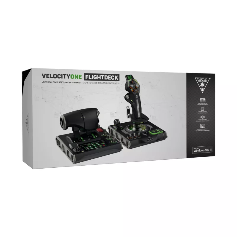 Turtle Beach VelocityOne Flightdeck HOTAS-vluchtsimulatiesysteem voor Windows 10- en 11-pc's (TBS-0724-05)