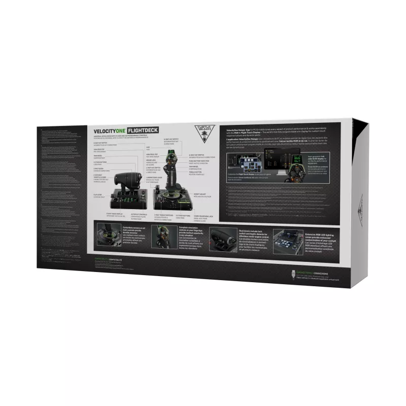 Turtle Beach VelocityOne Flightdeck HOTAS-vluchtsimulatiesysteem voor Windows 10- en 11-pc's (TBS-0724-05)