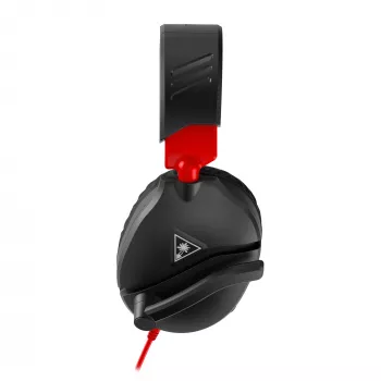 Over-ear stereogamingheadset Turtle Recon 70 — zwart, bedraad stereo, bedieningselementen op één oorschelp