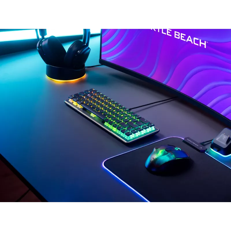 Turtle Beach Vulcan II Mini toetsenbord gaming USB QWERTY Duits zwart