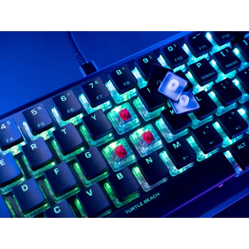 Turtle Beach Vulcan II Mini toetsenbord gaming USB QWERTY Duits zwart