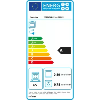 Electrolux EOF3H50BK 65 L 2090 W zwart, roestvrijstaal