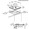 Electrolux KGG64362W wit inbouw 60 cm gas 4 zone(n)