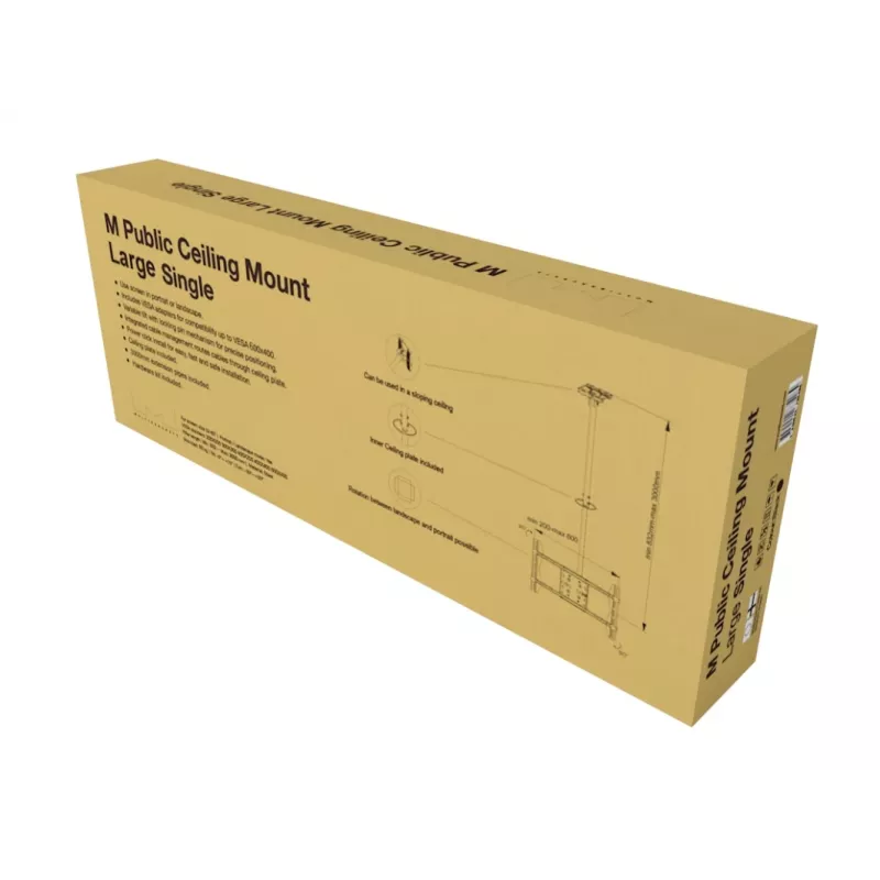 Plafondsteun Multibrackets M Public Large Single zwart 3000