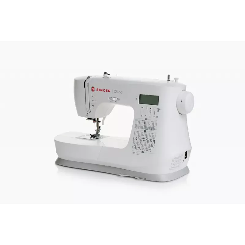 SINGER automatische naaimachine C5955 — 417 stekenpatronen, 1-staps knoopsgat, 110 W, elektrisch, wit