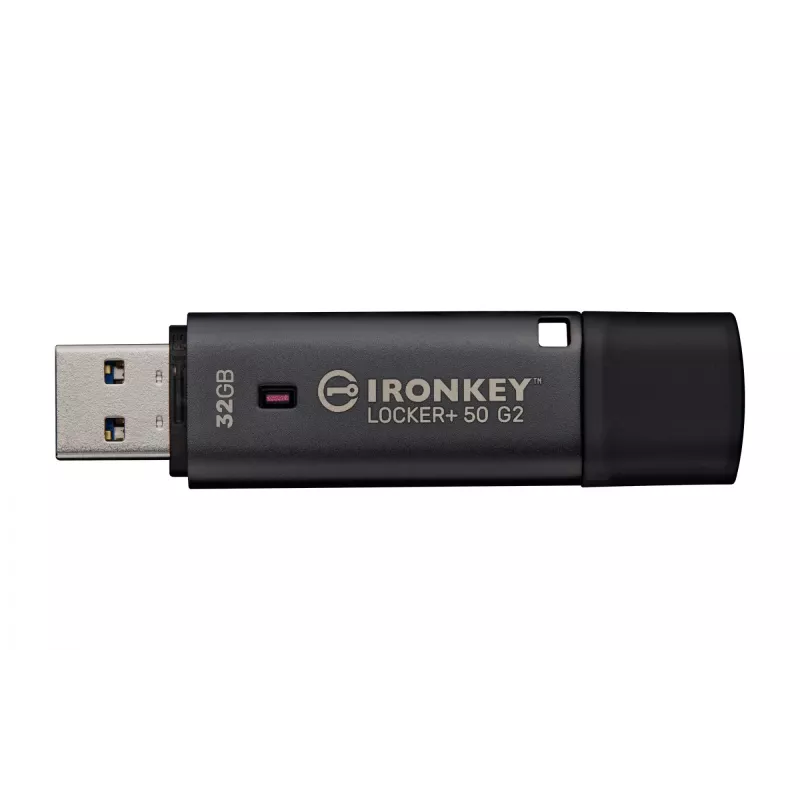 USB-flashdrive KINGSTON IronKey Locker Plus 50 G2 32 GB, USB 3.2 Gen 1 Type-A, AES-256, FIPS 197