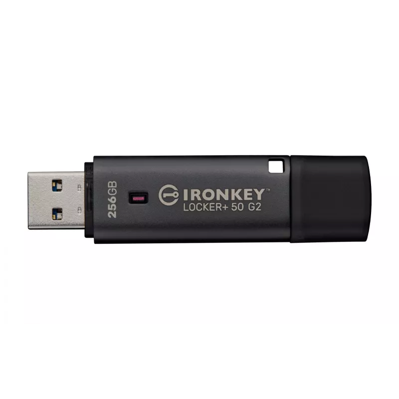 USB-flashdrive KINGSTON IronKey Locker Plus 50 G2 256 GB, USB Type-A, USB 3.2 Gen 1, AES-256, FIPS 197