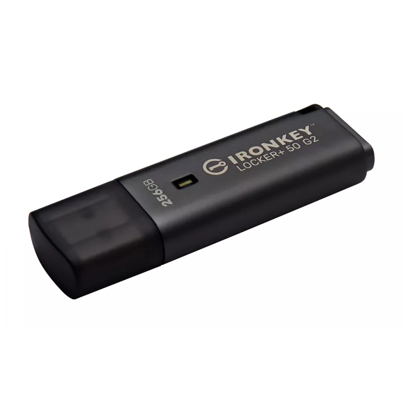 USB-flashdrive KINGSTON IronKey Locker Plus 50 G2 256 GB, USB Type-A, USB 3.2 Gen 1, AES-256, FIPS 197