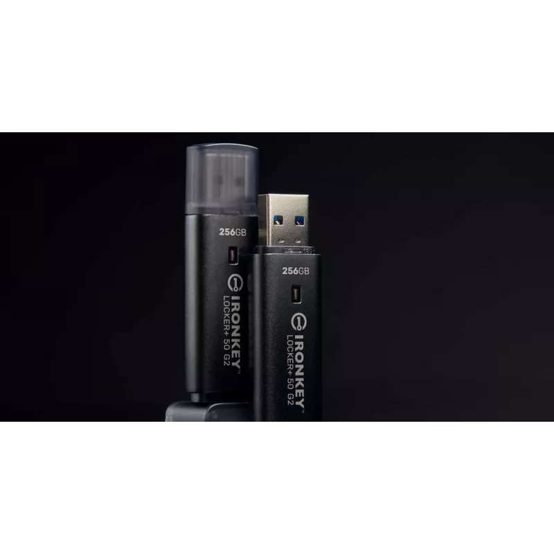USB-flashdrive KINGSTON IronKey Locker Plus 50 G2 256 GB, USB Type-A, USB 3.2 Gen 1, AES-256, FIPS 197