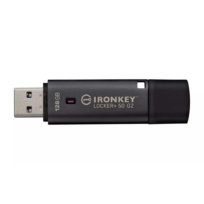 USB-flashdrive KINGSTON IronKey Locker Plus 50 G2 128GB, USB Type-A, USB 3.2 Gen 1, AES-256, FIPS 197