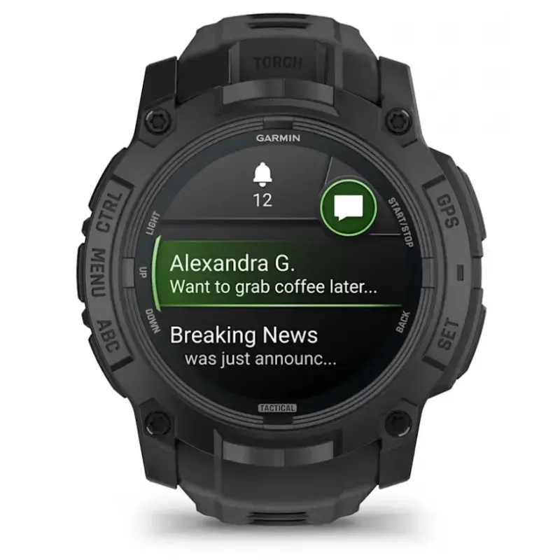 Smartwatch Garmin Instinct 3 Tactical Edition zwart