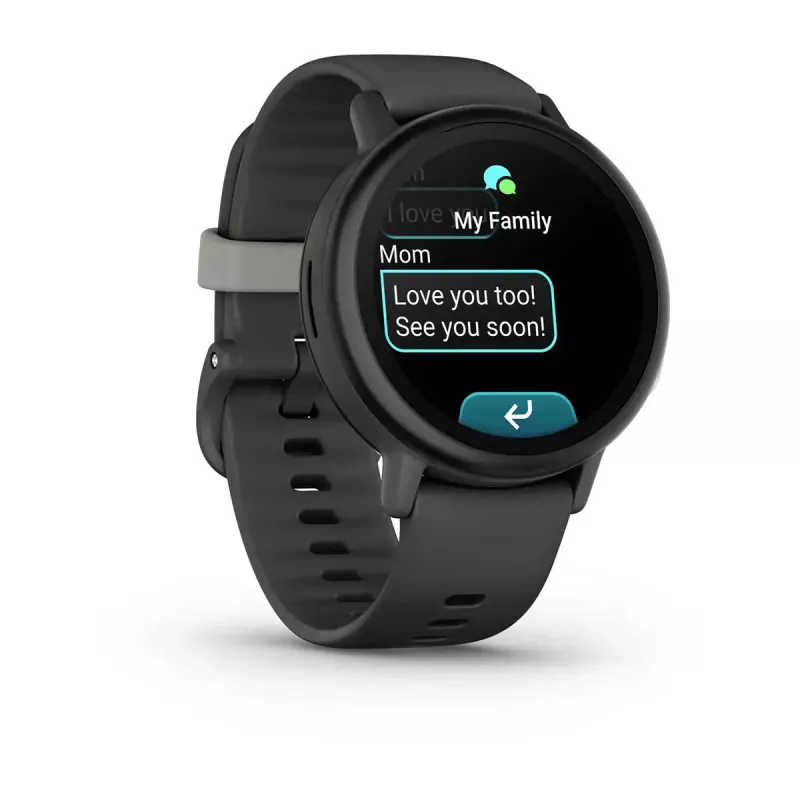 Garmin Bounce 2 smartwatch voor kinderen, 1,2 inch AMOLED, GPS, Wi-Fi, LTE, Slate Grey (010-03399-00)