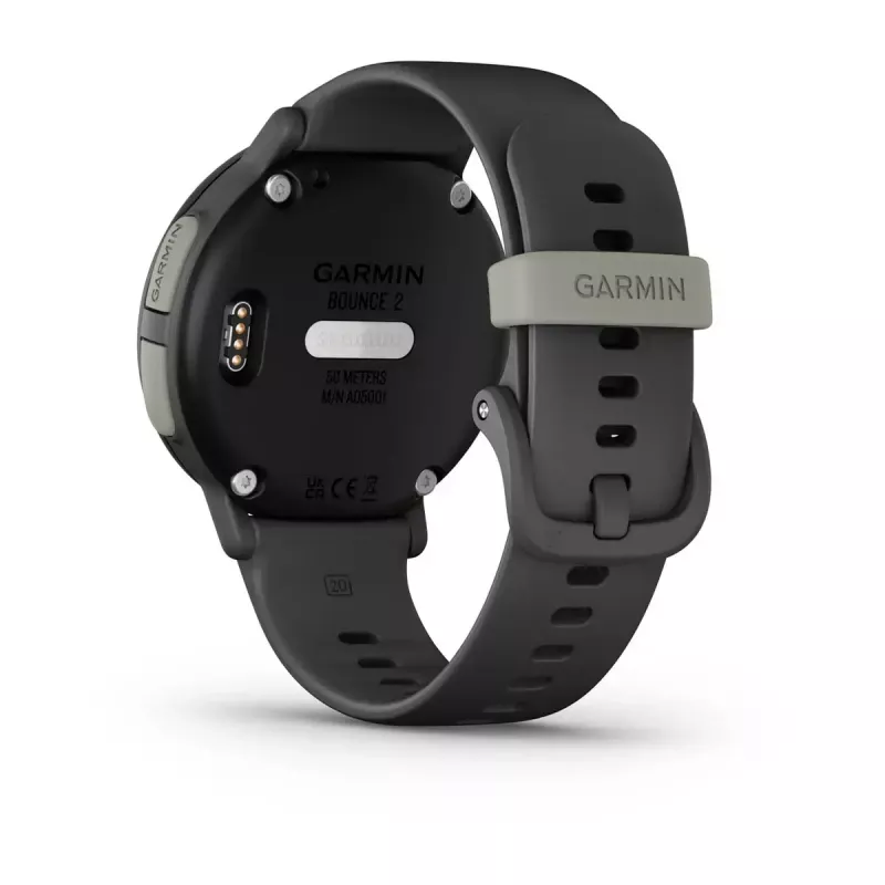 Garmin Bounce 2 smartwatch voor kinderen, 1,2 inch AMOLED, GPS, Wi-Fi, LTE, Slate Grey (010-03399-00)