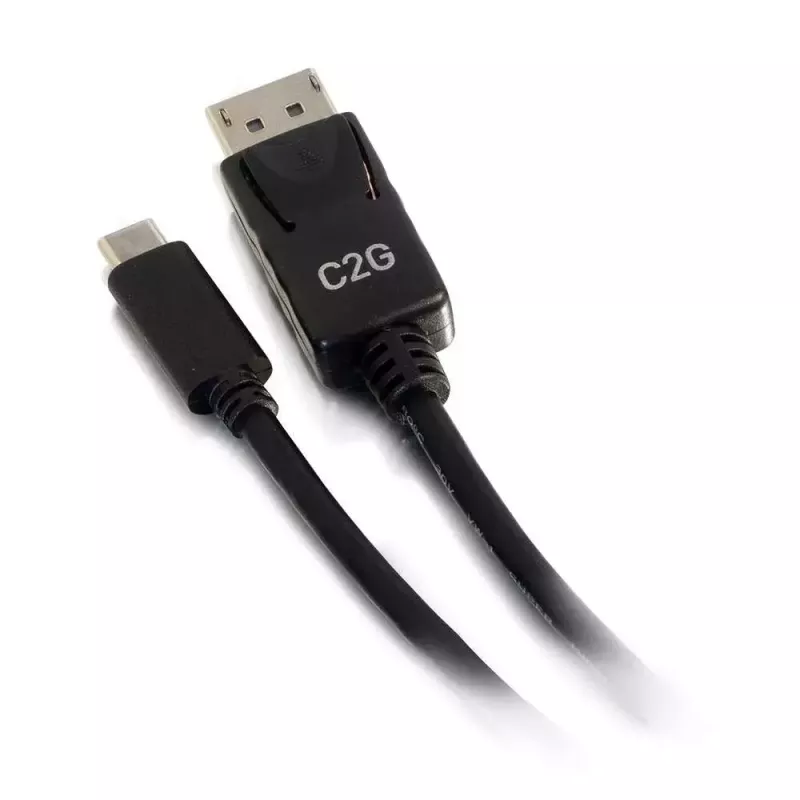 C2G USB-C naar DisplayPort-adapterkabel 4K 30 Hz 1,8 m zwart