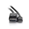 C2G USB-C naar DisplayPort-adapterkabel 4K 30 Hz 1,8 m zwart