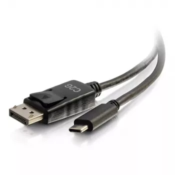 C2G USB-C naar DisplayPort-adapterkabel 4K 30 Hz 1,8 m zwart