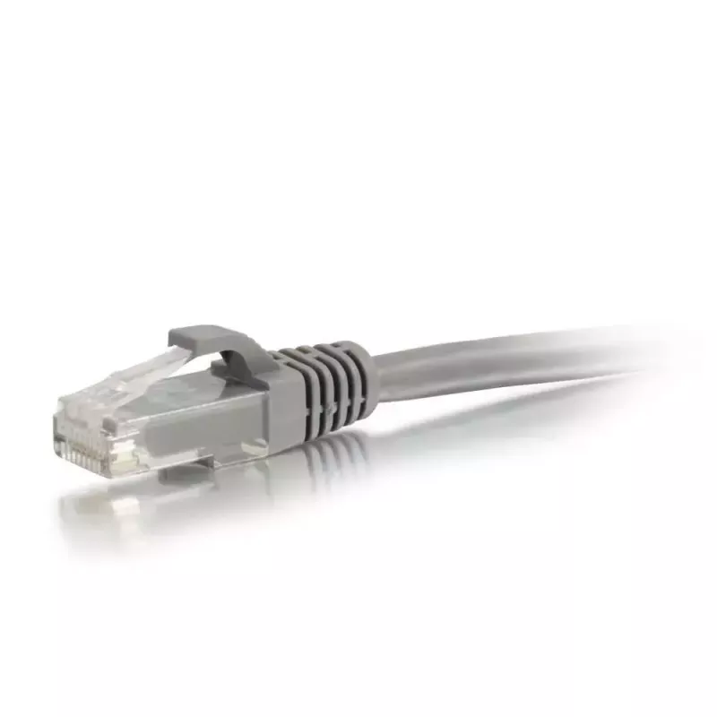Netwerk-patchkabel C2G 0,3 m Cat6 beschermde stekker ongeafschermd UTP grijs