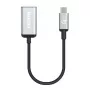 Manhattan USB-C-naar-HDMI-kabel, 4K@60Hz, 5 Gbit/s (USB 3.2 Gen1 alias USB 3.0), 15 cm, zwart, stekker naar bus, drie jaar garantie