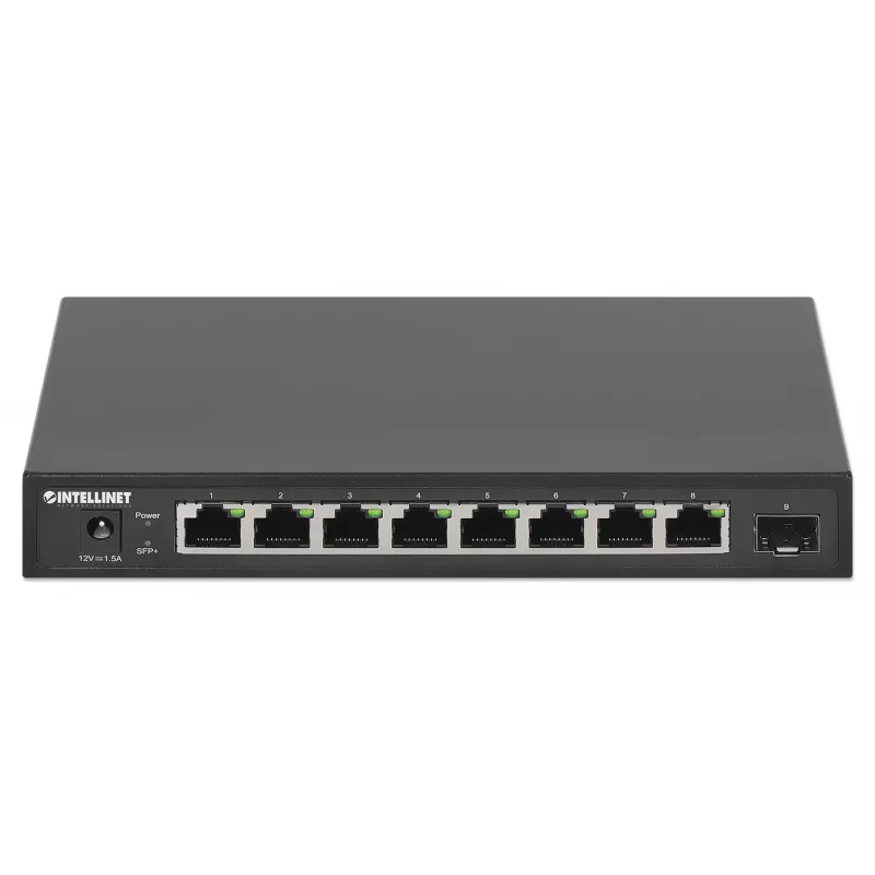 Intellinet 9-poorts switch 8 x 2,5G Ethernet-poorten en 1 SFP+-uplink