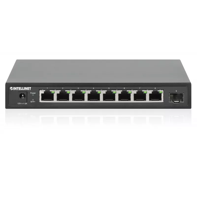 Intellinet 9-poorts switch 8 x 2,5G Ethernet-poorten en 1 SFP+-uplink