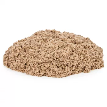 Kinetic Sand, 5,5 lbs (2,5 kg) natuur bruin speelzand voor kunst en knutselen, zandbak, Amazon Exclusive (verpakking kan variëren), vormbaar sensorisch speelgoed, vanaf 3 jaar