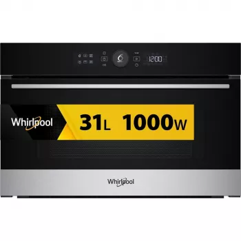 Whirlpool WMD54MX zwart, roestvrij staal grill-magnetron inbouw 31 L 1000 W