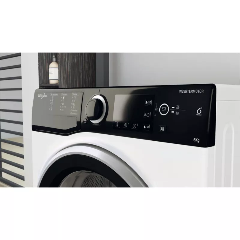 Whirlpool WRBSB 6249 S EU wasmachine frontlader 6 kg 1151 t/min zwart, wit