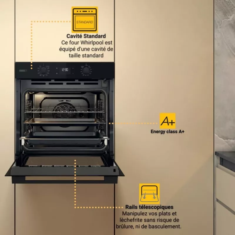 Whirlpool OMSK58RU1SB 71 L zwart