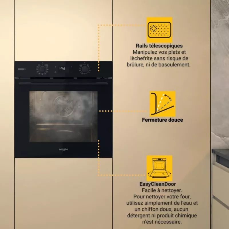 Whirlpool OMSK58RU1SB 71 L zwart