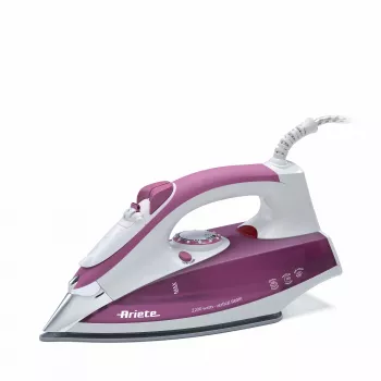 Ariete 6215 stoomstrijkijzer, 2200 W, roestvrijstalen zoolplaat, 0,28 L, violet/wit