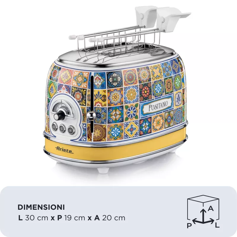 Ariete 0155/0P 6 2 sneetjes 810 W blauw, geel