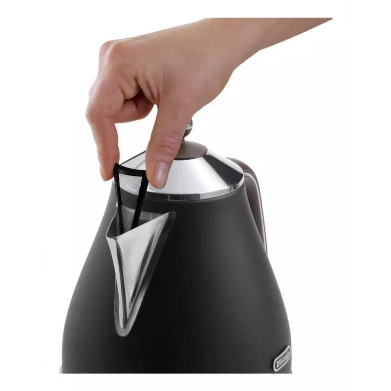 De’Longhi KBOV 2001.BK waterkoker 1,7 l 2000 W zwart, bruin