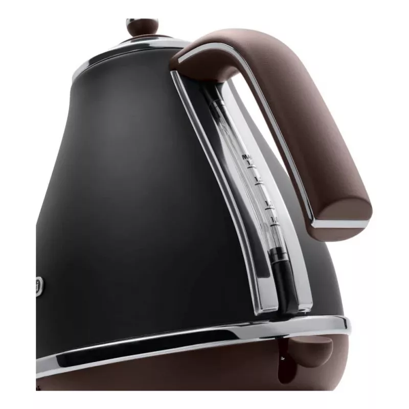 De’Longhi KBOV 2001.BK waterkoker 1,7 l 2000 W zwart, bruin