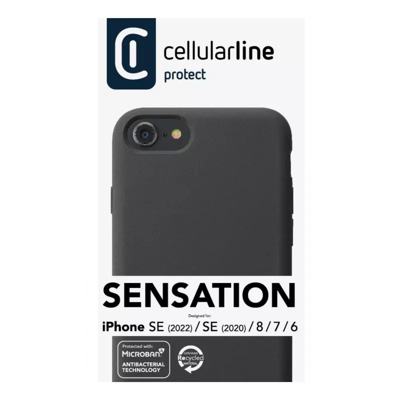 Cellularline Sensation - iPhone SE (2022)/SE (2020)/8/7/6 soft-touch-siliconehoesje