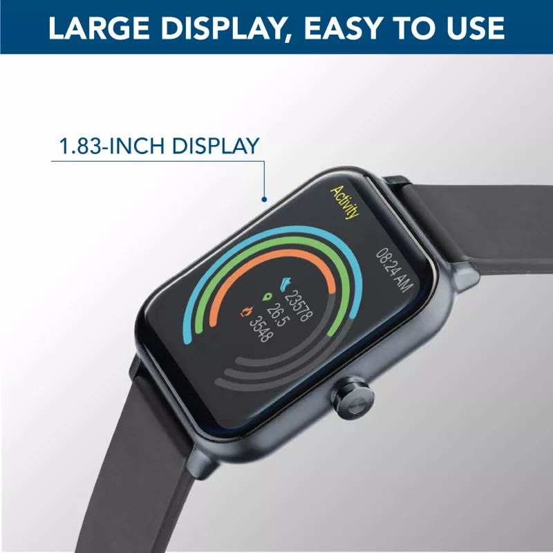Cellularline ION Bluetooth® smartwatch met app, LED, 91 g