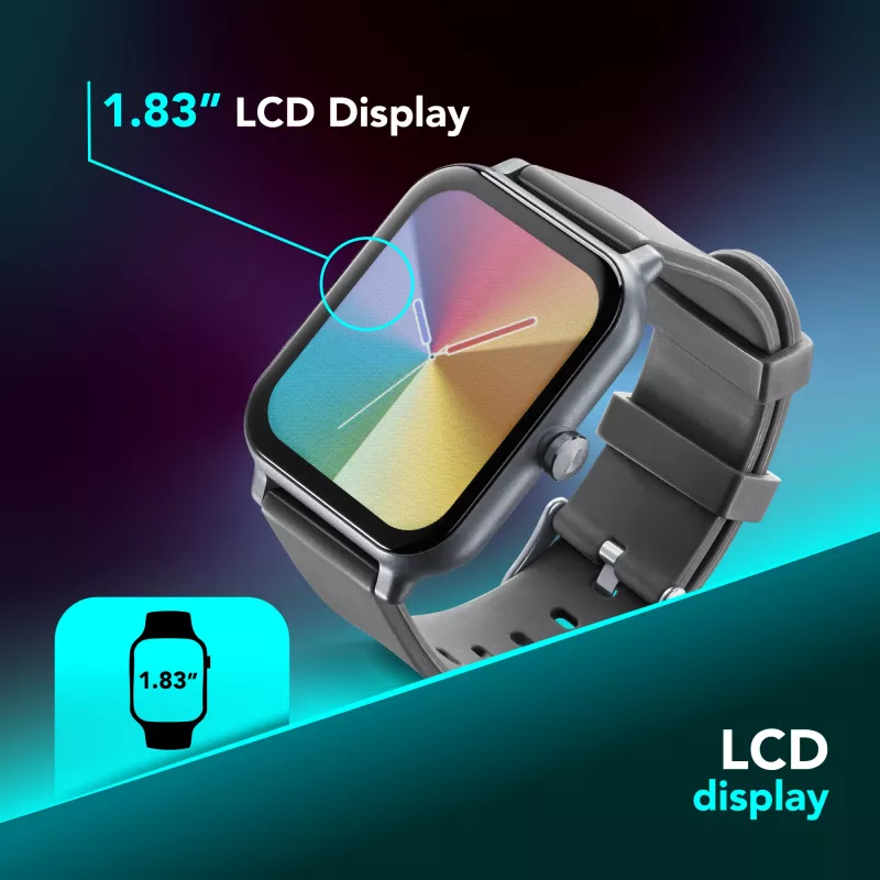 Cellularline ION Bluetooth® smartwatch met app, LED, 91 g