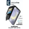Cellularline Book Agenda - Galaxy S25 Ultra leren bookhoes met magneetsluiting
