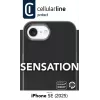Cellularline Sensation - iPhone 16e/17e soft-touch-siliconehoes met geïntegreerde antibacteriële Microban®-technologie