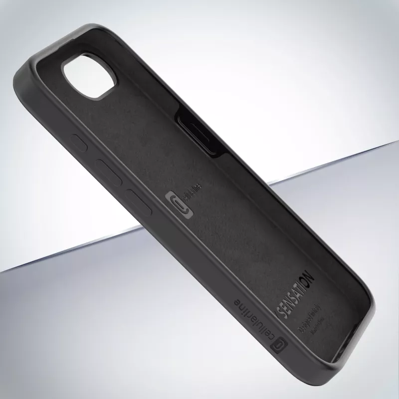 Cellularline Sensation - iPhone 16e/17e soft-touch-siliconehoes met geïntegreerde antibacteriële Microban®-technologie