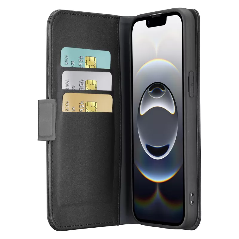 Cellularline Book Agenda - iPhone 16e/17e kunstleren bookcase met magneetsluiting