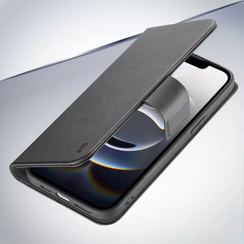 Cellularline Book Agenda - iPhone 16e/17e kunstleren bookcase met magneetsluiting